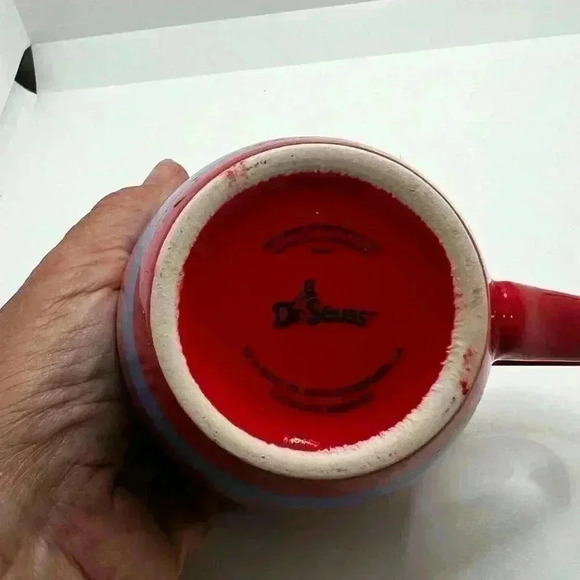 Dr. Seuss The Cat In The Hat 8oz Coffee Mug Red/Blue Stripe - Picture 3 of 3